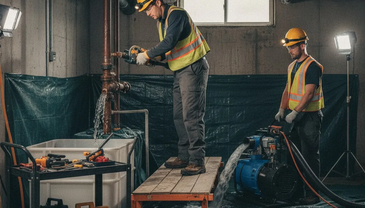 Emergency plumbing repair in Glendale, AZ for burst pipes, drain backups, and water heater failures