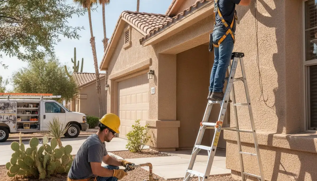 Glendale, AZ plumbing repair service truck for residential leak and pipe repairs