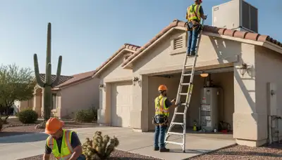 Plumber repairing pipes in Glendale, AZ for residential plumbing service