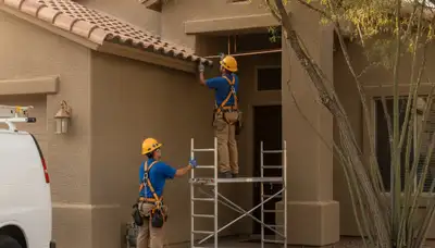 Professional Glendale, AZ plumber servicing a plumbing repair for a local home or business