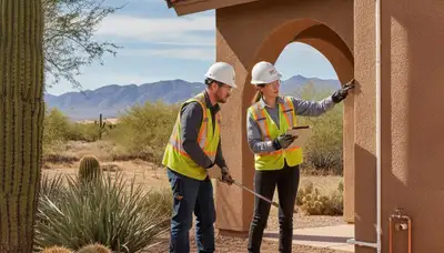 Plumber repairing pipe in Glendale, AZ for residential plumbing service