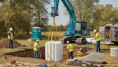 Septic tank installation service for Glendale, AZ homes by On Call Plumbers