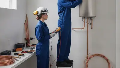 Tankless water heater installation service in Glendale, AZ by On Call Plumbers