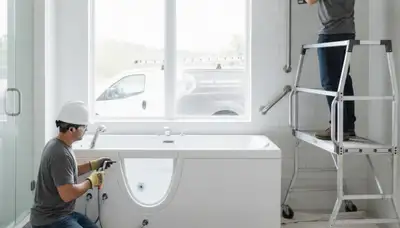 Walk-in tub installation for Glendale, AZ homeowners by On Call Plumbers